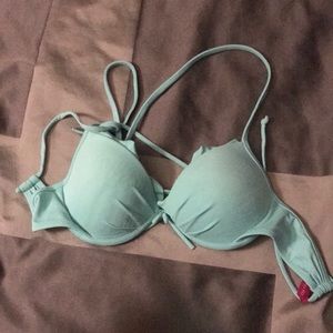turquoise halter top swim suit 32B